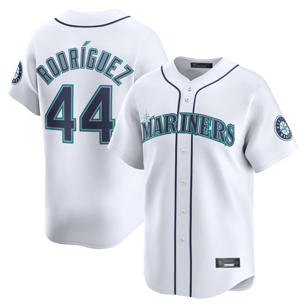 Vanessashop  S.Mariners #44 Julio Rodriguez Player White Home Limited Stitched Jerseys