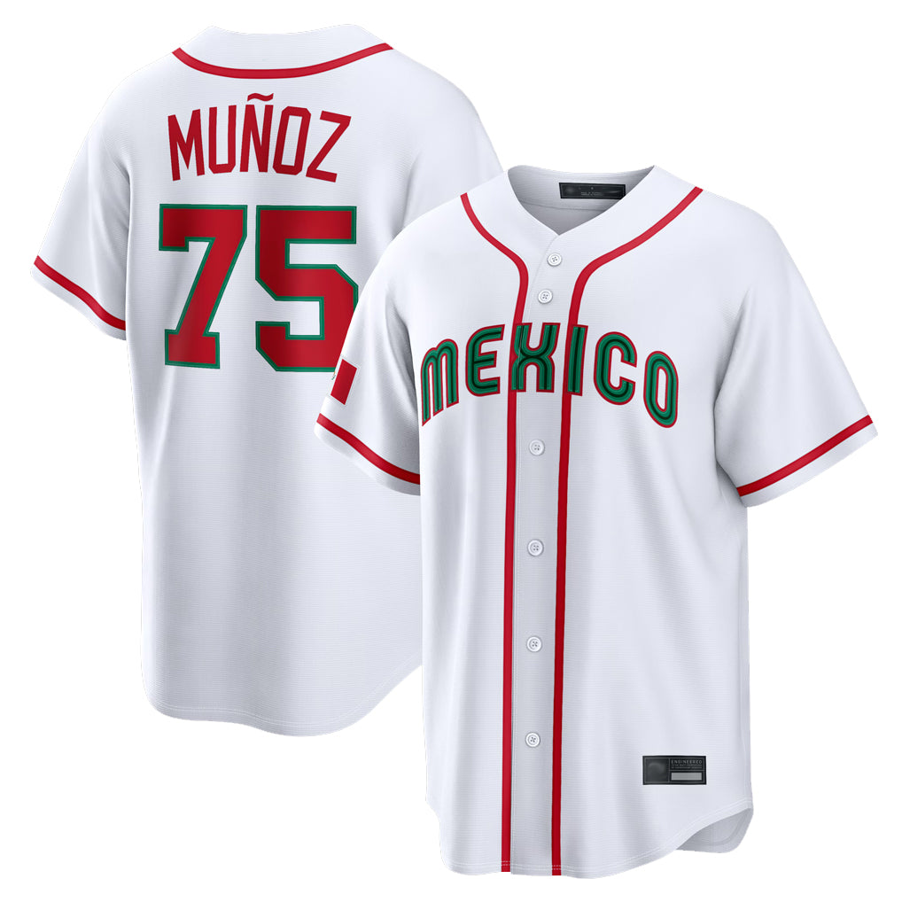 Vanessashop  S.Mariners #75 Andres Munoz Player White 2026 World Classic Home Limited Stitched Jerseys
