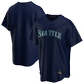 Vanessashop  S.Mariners Blank Player Navy Home Game Stitched Jerseys