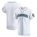 Vanessashop  S.Mariners Blank Player White Home Limited Elite Stitched Jerseys