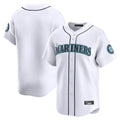Vanessashop  S.Mariners Blank Player White Home Limited Stitched Jerseys
