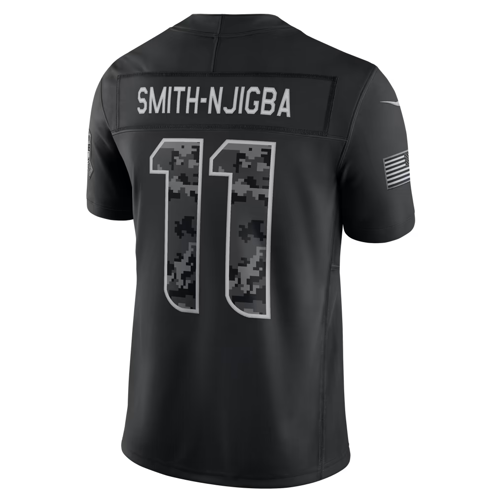 vanessashop  S.Seahawks #11 Jaxon Smith-Njigba Black 2026 Salute to Service Stitched Limited Jersey