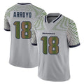 vanessashop S.Seahawks #18 Elijah Arroyo Player Grey Limited 2025 Rivalries Collection Home Game Stitched Jerseys
