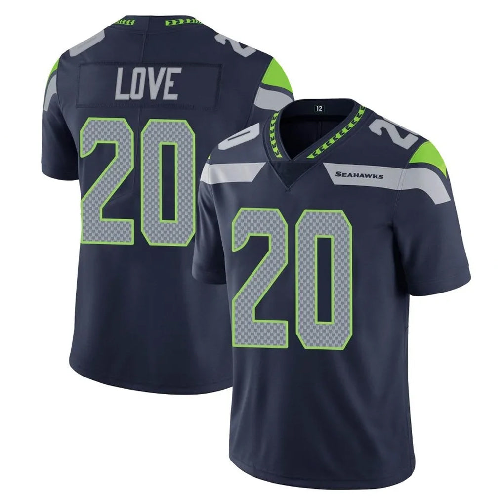 vanessashop S.Seahawks #20 Julian Love Player Navy Limited Vapor Untouchable Home Game Stitched Jerseys