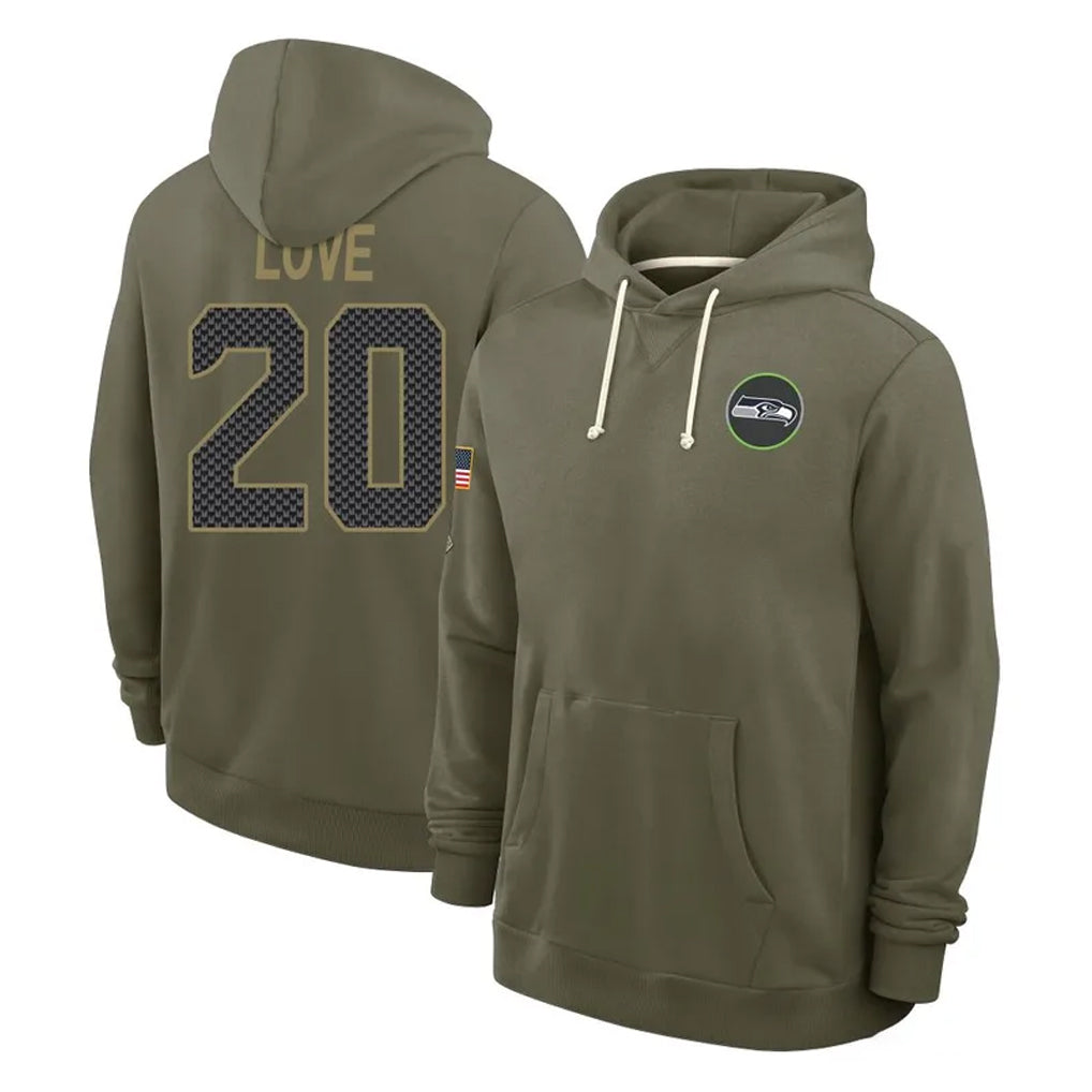 vanessashop S.Seahawks #20 Julian Love Player Royal Limited Throwback Vapor F.U.S.E. Home Game Stitched Jerseys