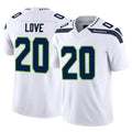 vanessashop S.Seahawks #20 Julian Love Player White Limited Vapor F.U.S.E. Home Game Stitched Jerseys
