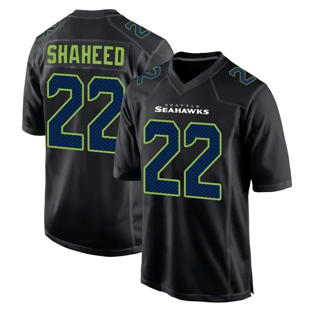 vanessashop S.Seahawks #22 Rashid Shaheed Player Black Limited Fashion Home Game Stitched Jerseys
