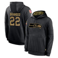 vanessashop S.Seahawks #22 Rashid Shaheed Player Black Salute to Service Hoodies Limited Game Stitched Jerseys