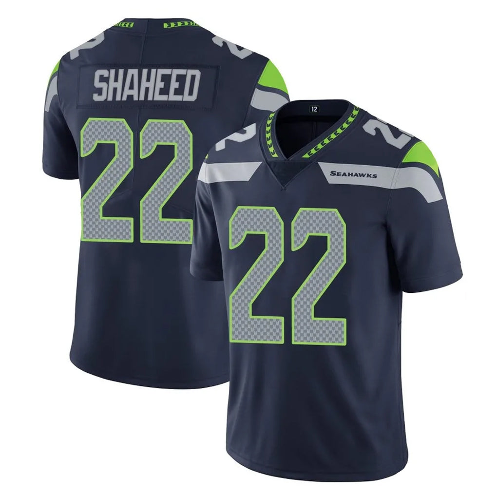 vanessashop S.Seahawks #22 Rashid Shaheed Player Navy Limited Vapor Untouchable Home Game Stitched Jerseys