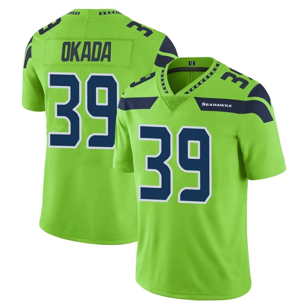 vanessashop S.Seahawks #39 Ty Okada Player Green Limited Color Rush Home Game Stitched Jerseys