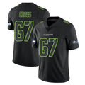 vanessashop S.Seahawks #67 Charles Cross Player Black Impact Limited Home Game Stitched Jerseys