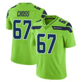 vanessashop S.Seahawks #67 Charles Cross Player Green Limited Color Rush Home Game Stitched Jerseys