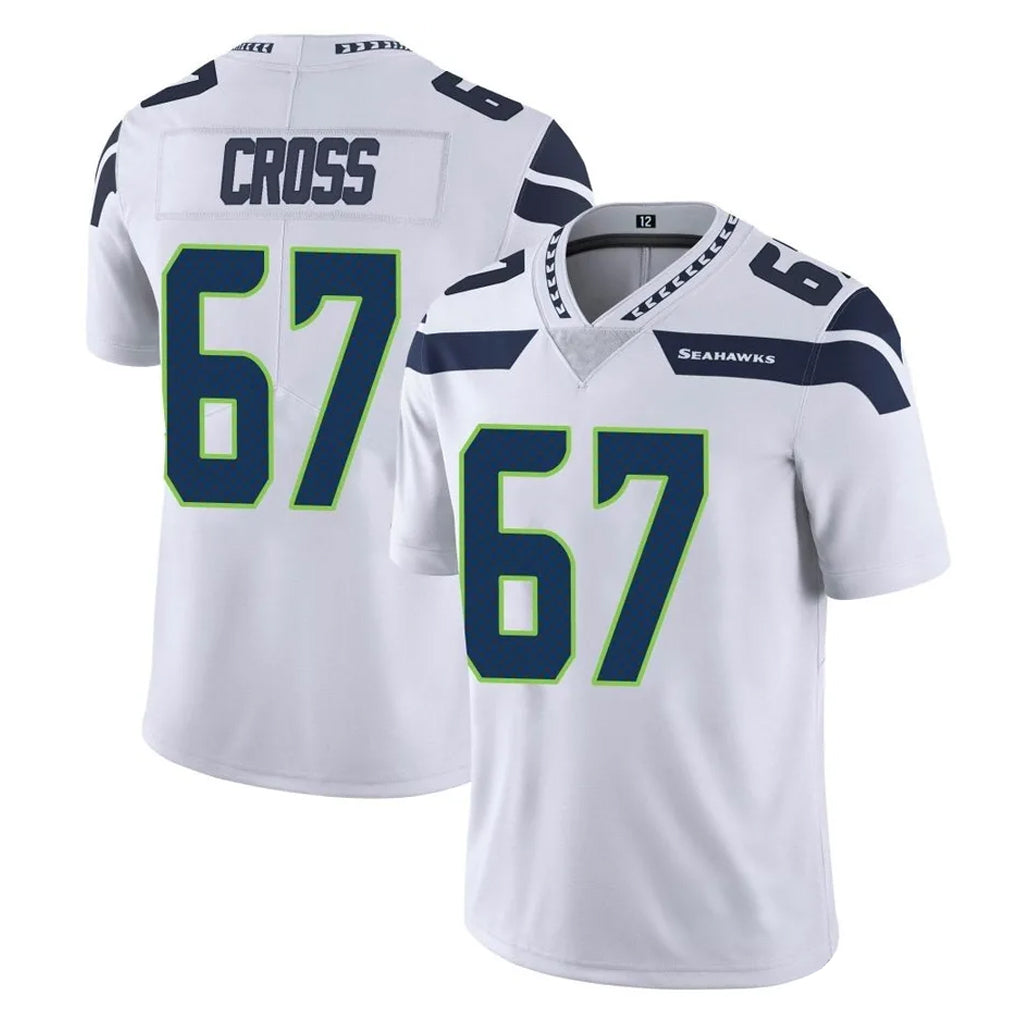 vanessashop S.Seahawks #67 Charles Cross Player White Limited Vapor Untouchable Home Game Stitched Jerseys