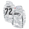 vanessashop S.Seahawks #72 Abraham Lucas Player Arctic Camo Limited Salute to Service Pullover Hoodies Game Stitched Jerseys