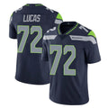 vanessashop S.Seahawks #72 Abraham Lucas Player Navy Limited Vapor Untouchable Home Game Stitched Jerseys