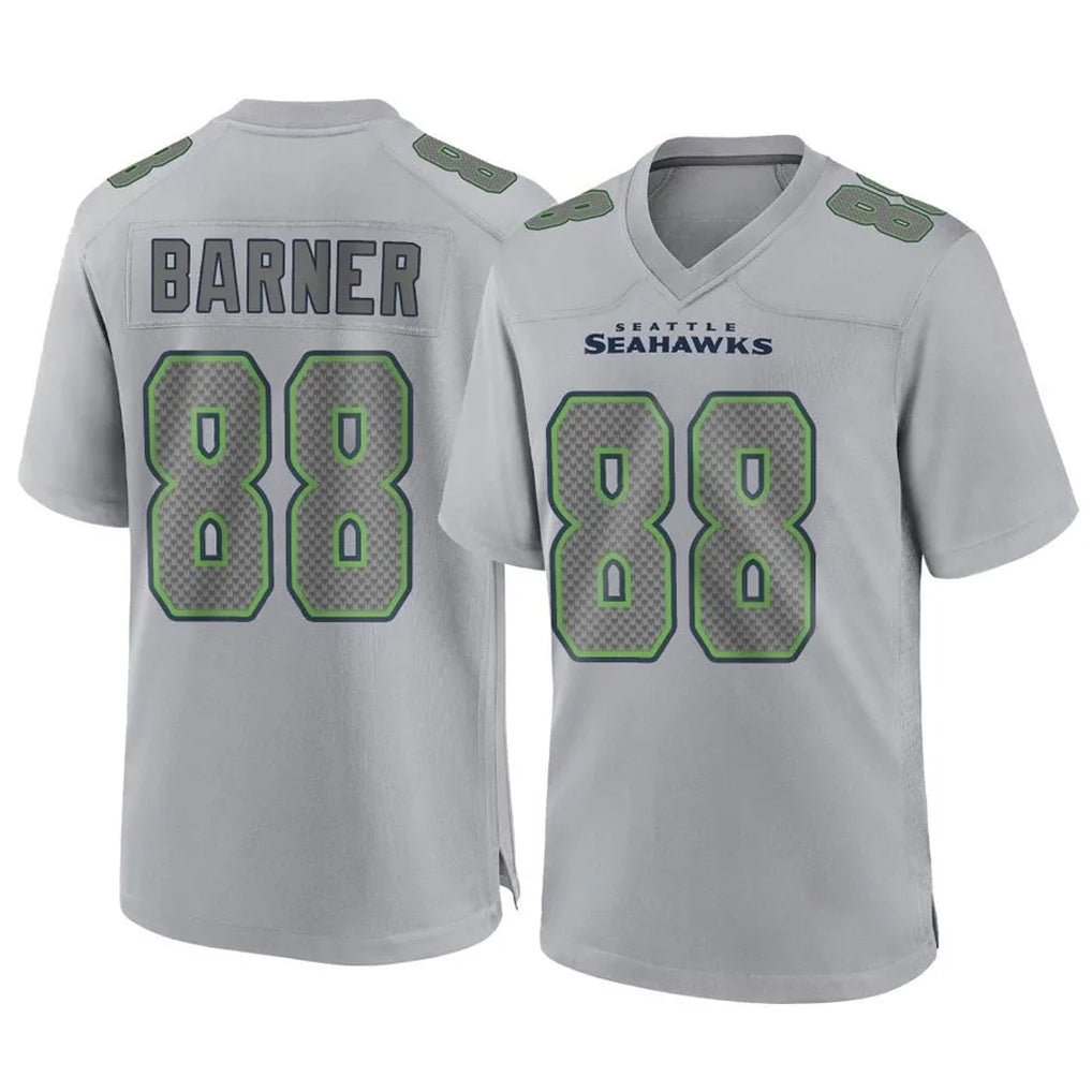 vanessashop S.Seahawks #88 AJ Barner Player Gray Atmosphere Fashion Home Game Stitched Jerseys