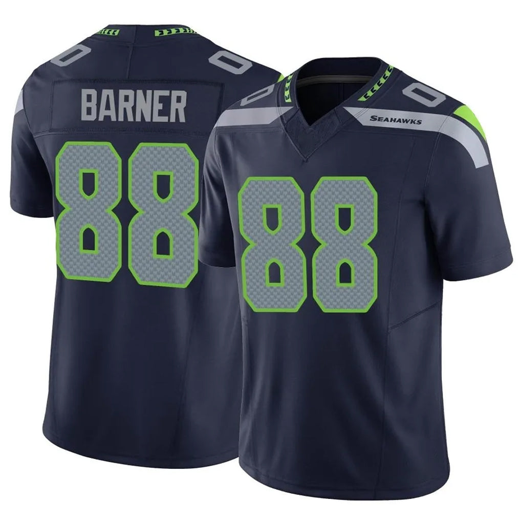 vanessashop S.Seahawks #88 AJ Barner Player Navy Limited Vapor F.U.S.E. Home Game Stitched Jerseys