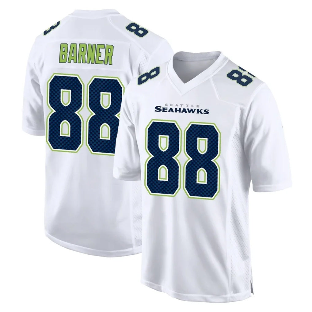 vanessashop S.Seahawks #88 AJ Barner Player White Tundra Fashion Home Game Stitched Jerseys
