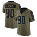 vanessashop S.Seahawks #90 Jarran Reed Player Olive Salute To Service Limited Game Stitched Jerseys
