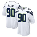 vanessashop S.Seahawks #90 Jarran Reed Player White Home Game Stitched Jerseys