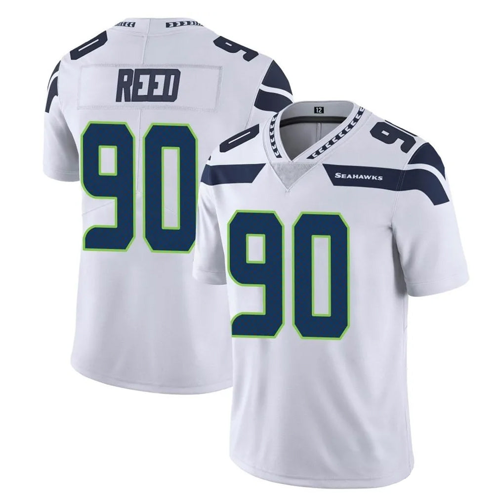 vanessashop S.Seahawks #90 Jarran Reed Player White Limited Vapor Untouchable Home Game Stitched Jerseys