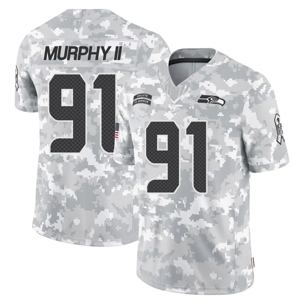vanessashop S.Seahawks #91 Byron Murphy II Player Arctic Camo Limited Salute To Service Home Game Stitched Jerseys