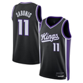 Vanessashop S.kings #11 Domantas Sabonis Black Swingman Player Jerseys - Icon Edition