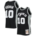 Vanessashop SA.Spurs #10 Dennis Rodman Mitchell & Ness Black 199394 Hardwood Classics Swingman Jerseys