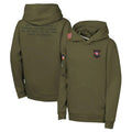 Vanessashop SF.49ers Olive Salute to Service Pullover Hoodies Limited Blank Player Stitched Jerseys