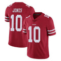Vanessashop SF.49ers #10 Mac Jones Player Red Limited Vapor Untouchable Home Game Stitched Jerseys