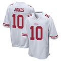 Vanessashop SF.49ers #10 Mac Jones Player White Home Game Stitched Jerseys