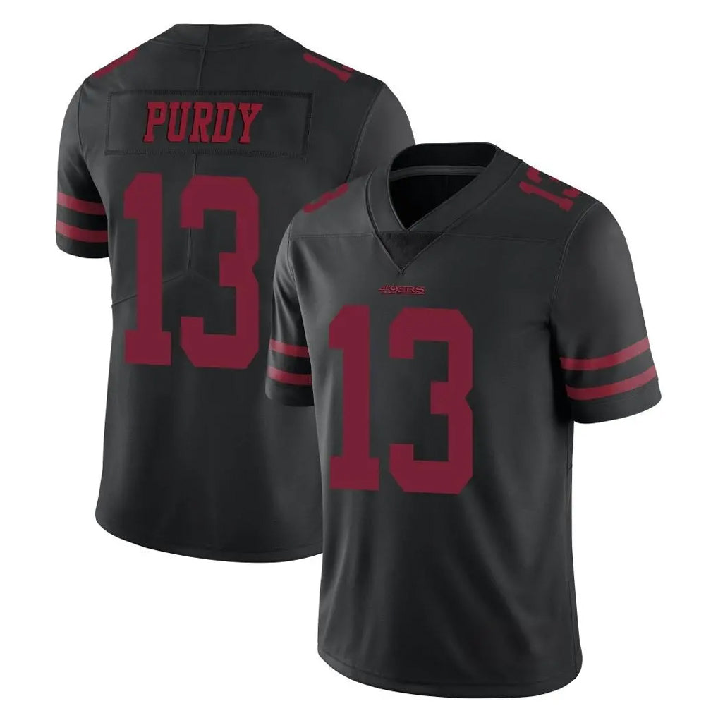 Vanessashop SF.49ers #13 Brock Purdy Player Black Alternate Limited Vapor Untouchable Home Game Stitched Jerseys