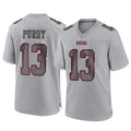 Vanessashop SF.49ers #13 Brock Purdy Player Gray Atmosphere Fashion Home Game Stitched Jerseys