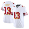 Vanessashop SF.49ers #13 Brock Purdy Player White 2025 Rivalries Collection Game Limited Stitched Jerseys