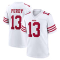 Vanessashop SF.49ers #13 Brock Purdy Player White Game Home Stitched Jerseys
