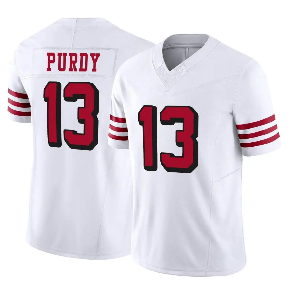 Vanessashop SF.49ers #13 Brock Purdy Player White Limited Alternate Vapor F.U.S.E. Home Game Stitched Jerseys