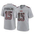 Vanessashop SF.49ers #15 De'Zhaun Stribling Player Gray Atmosphere Fashion Home Game Stitched Jerseys