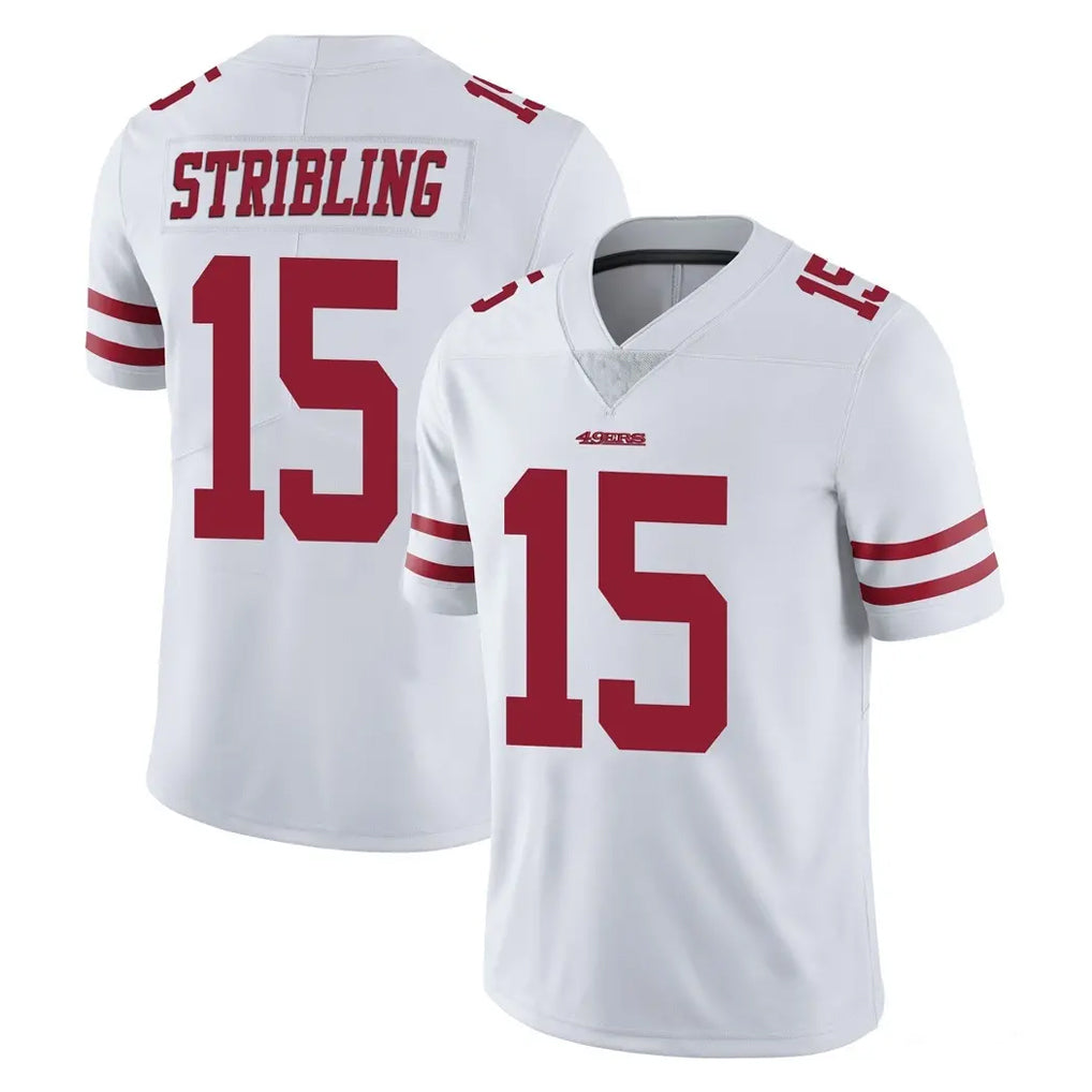 Vanessashop SF.49ers #15 De'Zhaun Stribling Player White Limited Vapor Untouchable Home Game Stitched Jerseys