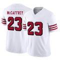 Vanessashop SF.49ers #23 Christian McCaffrey Player White Limited Alternate Vapor F.U.S.E. Home Game Stitched Jerseys