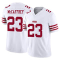 Vanessashop SF.49ers #23 Christian McCaffrey Player White Limited Vapor F.U.S.E. Home Game Stitched Jerseys