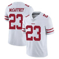 Vanessashop SF.49ers #23 Christian McCaffrey Player White Limited Vapor Untouchable Home Game Stitched Jerseys