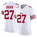 Vanessashop SF.49ers #27 Ji'Ayir Brown Player White Limited Vapor F.U.S.E. Home Game Stitched Jerseys