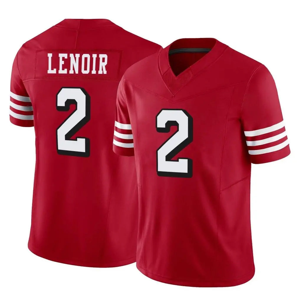 Vanessashop SF.49ers #2 Deommodore Lenoir Player Red Limited Alternate Vapor F.U.S.E. Home Game Stitched Jerseys