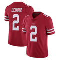 Vanessashop SF.49ers #2 Deommodore Lenoir Player Red Limited Vapor Untouchable Home Game Stitched Jerseys