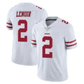 Vanessashop SF.49ers #2 Deommodore Lenoir Player White Limited Vapor Untouchable Home Game Stitched Jerseys