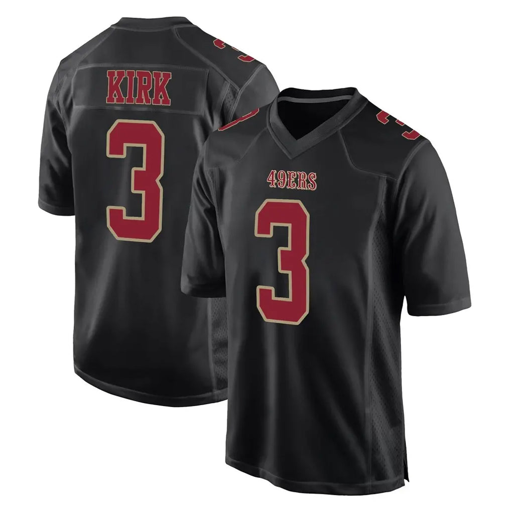 Vanessashop SF.49ers #3 Christian Kirk Player Black Fashion Home Game Stitched Jerseys