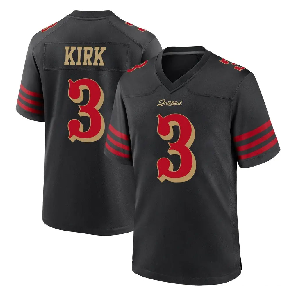 Vanessashop SF.49ers #3 Christian Kirk Player Black Rivalries Collection Home Game Stitched Jerseys