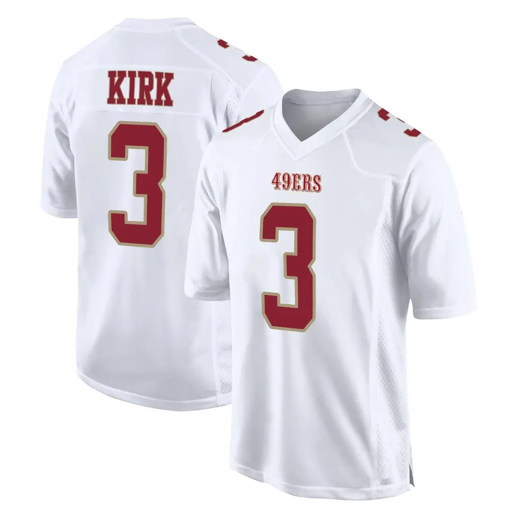 Vanessashop SF.49ers #3 Christian Kirk Player White Fashion Home Game Stitched Jerseys