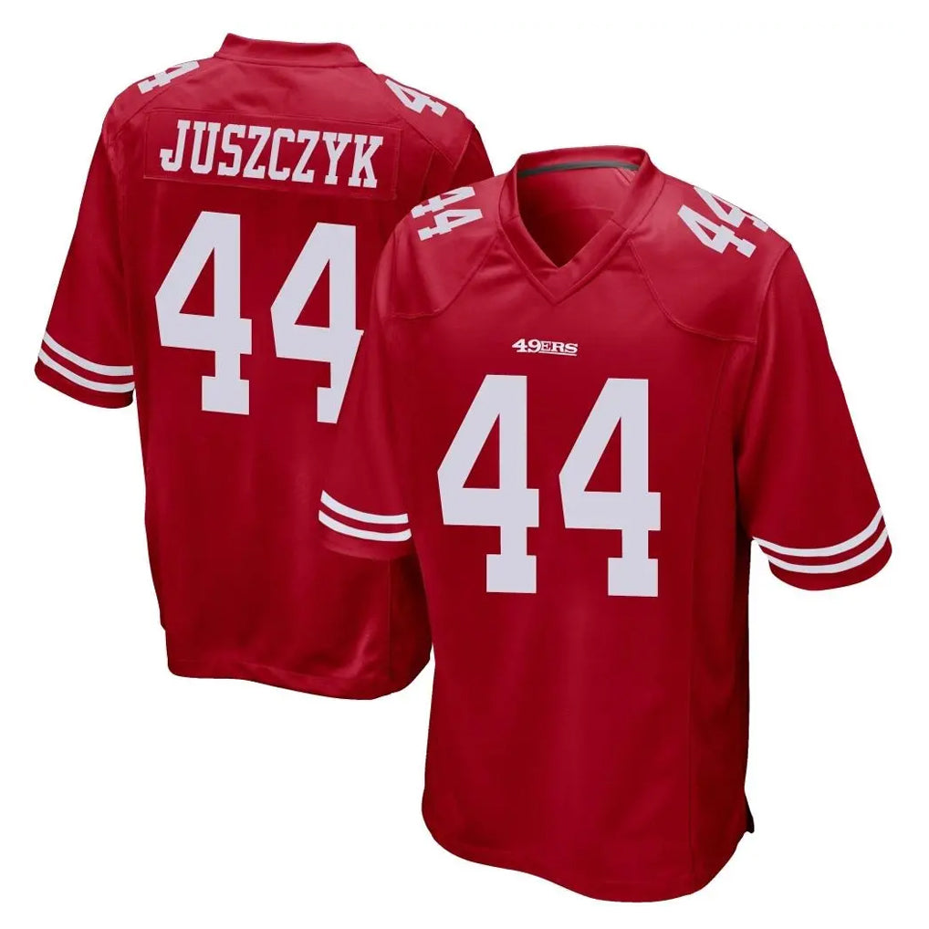 Vanessashop SF.49ers #44 Kyle Juszczyk Player Red Home Game Stitched Jerseys