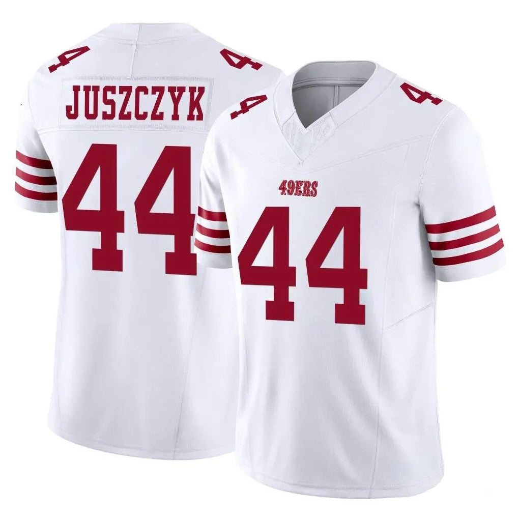 Vanessashop SF.49ers #44 Kyle Juszczyk Player White Limited Vapor F.U.S.E. Home Game Stitched Jerseys